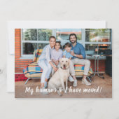 我々はペットの写真パーソナライズされたを移動した 案内状 (正面)