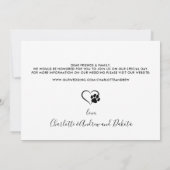 我々はペットの写真結婚犬を愛想よく行う セーブザデート (裏面)