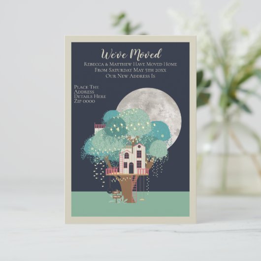 我々はホームツリーハウスアンドムーンを移動した 案内状 (スタンド正面)