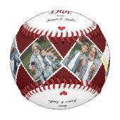 我々はホームランパパ写真コラージュをヒット |父の日 野球ボール (正面)