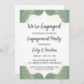 我々はボホ婚約した婚約パーティ招待状 招待状 (正面/裏面)