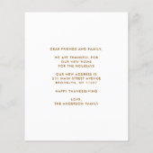 我々はボホ秋ホームサンクスギビング秋 (裏面)