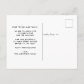 我々はボホ秋ホームサンクスギビング秋 案内ポストカード (裏面)