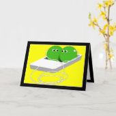 我々はポッドの中の二つのエンドウのようなものだ カード (黄色い花)