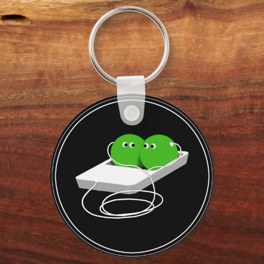 我々はポッドの中の二つのエンドウのようなものだ キーホルダー (正面)