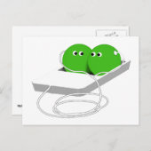 我々はポッドの中の二つのエンドウのようなものだ ポストカード (正面/裏面)