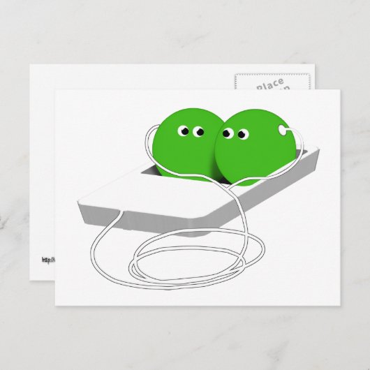 我々はポッドの中の二つのエンドウのようなものだ ポストカード (正面/裏面)