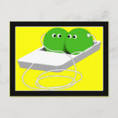 我々はポッドの中の二つのエンドウのようなものだ ポストカード (正面)