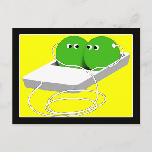 我々はポッドの中の二つのエンドウのようなものだ ポストカード (正面)