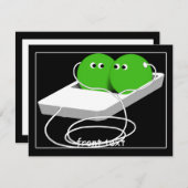 我々はポッドの中の二つのエンドウのようなものだ 招待状 (正面/裏面)