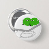 我々はポッドの中の二つのエンドウのようなものだ 缶バッジ (正面&裏面)