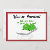 我々はポッドの中の二つのエンドウ豆のように 招待状 (正面)