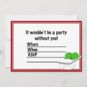 我々はポッドの中の二つのエンドウ豆のように 招待状 (裏面)