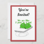 我々はポッドの中の二つのエンドウ豆のように 招待状 (正面)