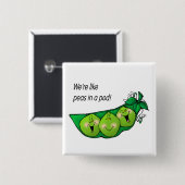 我々はポッドピンの中の豆のようなものだ 缶バッジ (正面&裏面)