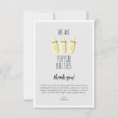 我々はポッピングボトルおもしろいサンキューカード サンキューカード (正面)