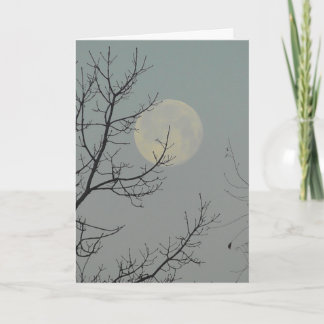 我々はマイル離れているかもしれない恋しく思よ、You Moon写真 カード