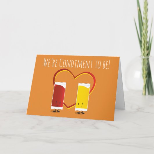 我々はマスタードケチャップバレンタインになるのが条件 シーズンカード (正面)