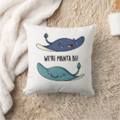 我々はマンタベマンタおもしろいレイプン クッション (ブランケット)