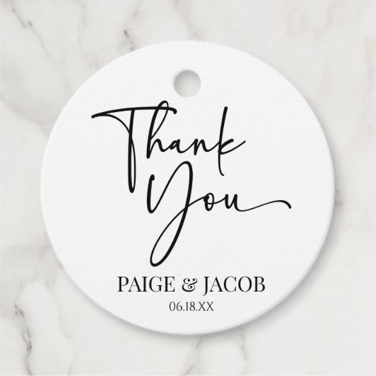 我々はミニマクラシックリモダンミニマルリスト結婚の フェイバータグ (正面)