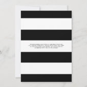 我々はミニマルモダンリストの黒い写真の結婚駆け落ち 案内状 (裏面)