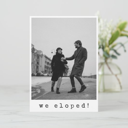 我々はミニマルモダン主義のタイポグラフィ駆け落ち セーブザデート (スタンド正面)