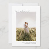 我々はミニマルモダン主義ユーカリプトゥスグリーン 案内状 (正面)