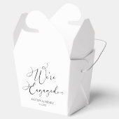 我々はミニマル婚約したスエレガント婚約パーティ フェイバーボックス (オープン)