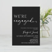 我々はミニマル婚約したスエレガント婚約パーティ 招待状 (スタンド正面)