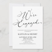我々はミニマ婚約したリスト婚約パーティ 招待状 (正面)