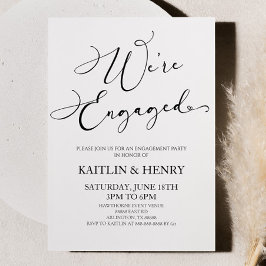 我々はミニマ婚約したリスト婚約パーティ 招待状