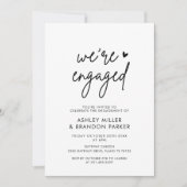 我々はミニマ婚約したリスト婚約パーティ 招待状 (正面)