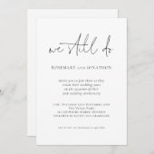 我々はモダン依然として誓願の更新招待状を行う 招待状 (正面/裏面)