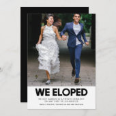 我々はモダン写真結婚発表を逃れた 招待状 (正面/裏面)