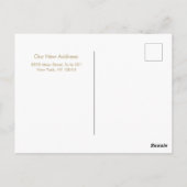 我々はモンステラ熱帯葉を移動した ポストカード (裏面)