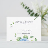 我々はユーカリあじさいガーデンRSVPカード 出欠カード (スタンド正面)