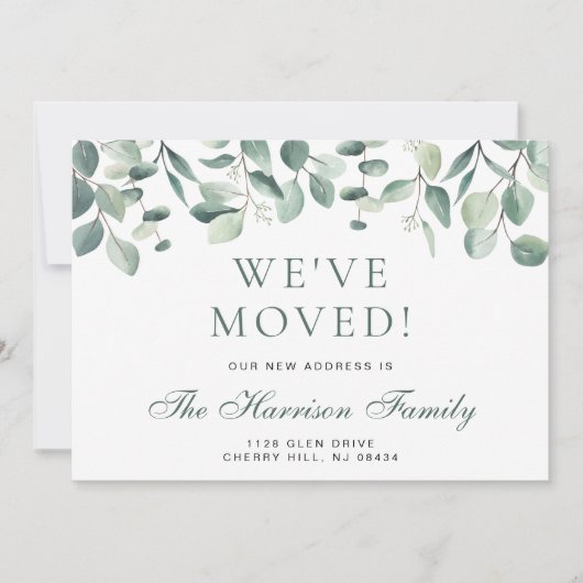 我々はユーカリの緑の水の色を移動 案内状 (正面)