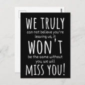 我々はユー恋しく思だ ポストカード (正面/裏面)