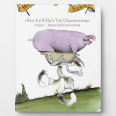 我々はヨークシャーの病気の豚レースが大好き フォトプラーク (正面)