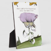 我々はヨークシャーの病気の豚レースが大好き フォトプラーク (側面)