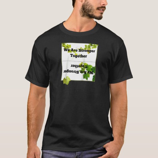 我々はラグランと共に強い Tシャツ (正面)