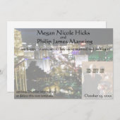 我々はラス結婚したベガスのネバダ州で写真発表 案内状 (正面/裏面)