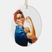 我々はリベッターの女性の力をロージーできる セラミックオーナメント (右)