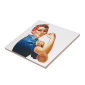 我々はリベッターの女性の力をロージーできる タイル (側面)