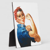 我々はリベッターの女性の力をロージーできる フォトプラーク (側面)