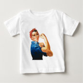 我々はリベッターの女性の力をロージーできる ベビーTシャツ (正面)