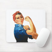 我々はリベッターの女性の力をロージーできる マウスパッド (マウス)