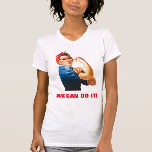 我々はリベッターの女性の力をロージーできる Tシャツ
