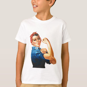 我々はリベッターの女性の力をロージーできる Tシャツ