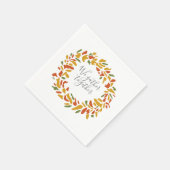 我々はリース秋絵を描の スタンダードカクテルナプキン (角)